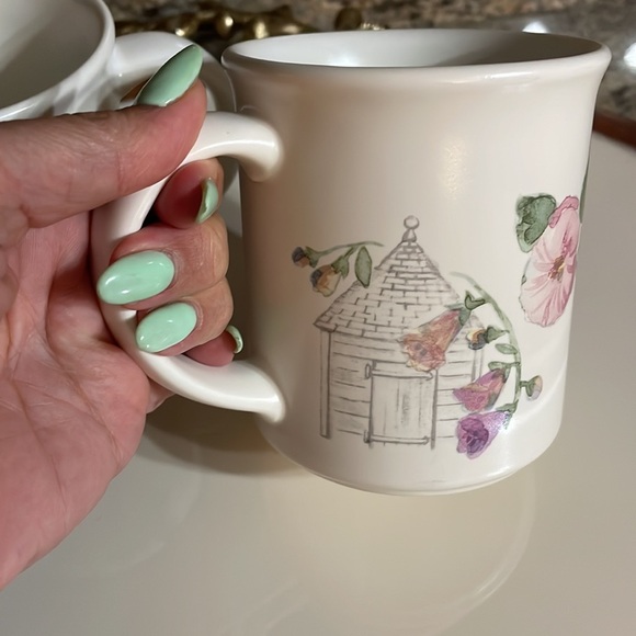 Pfaltzgraff CAPE MAY set of 2 coffee MUGS discontinued rare STONEWARE 289 - Picture 9 of 9